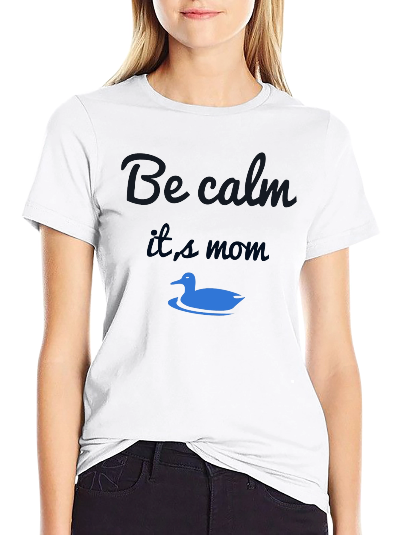 Funny Be Calm Its Mom Graphic T-Shirt