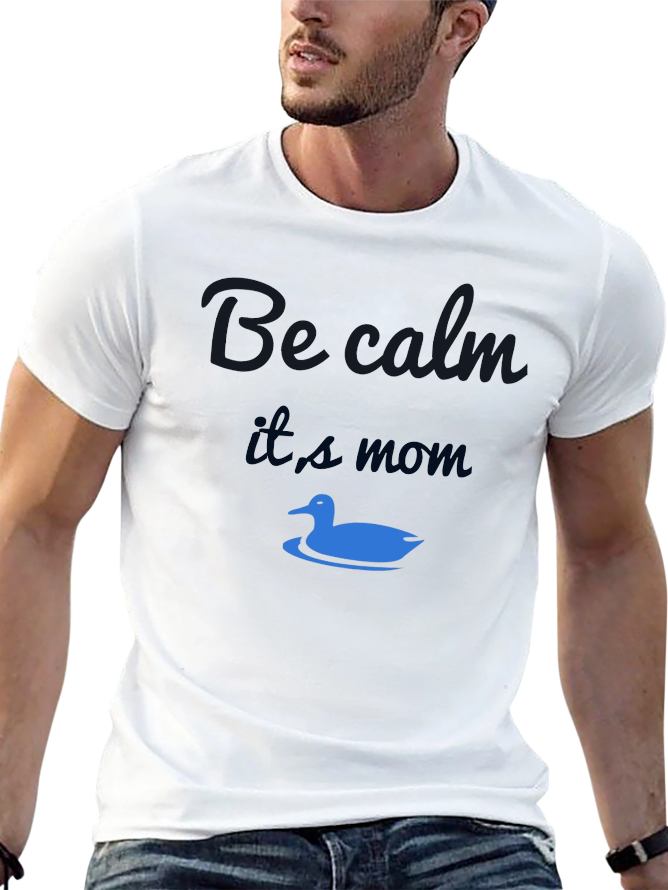 Funny Be Calm Its Mom Graphic T-Shirt