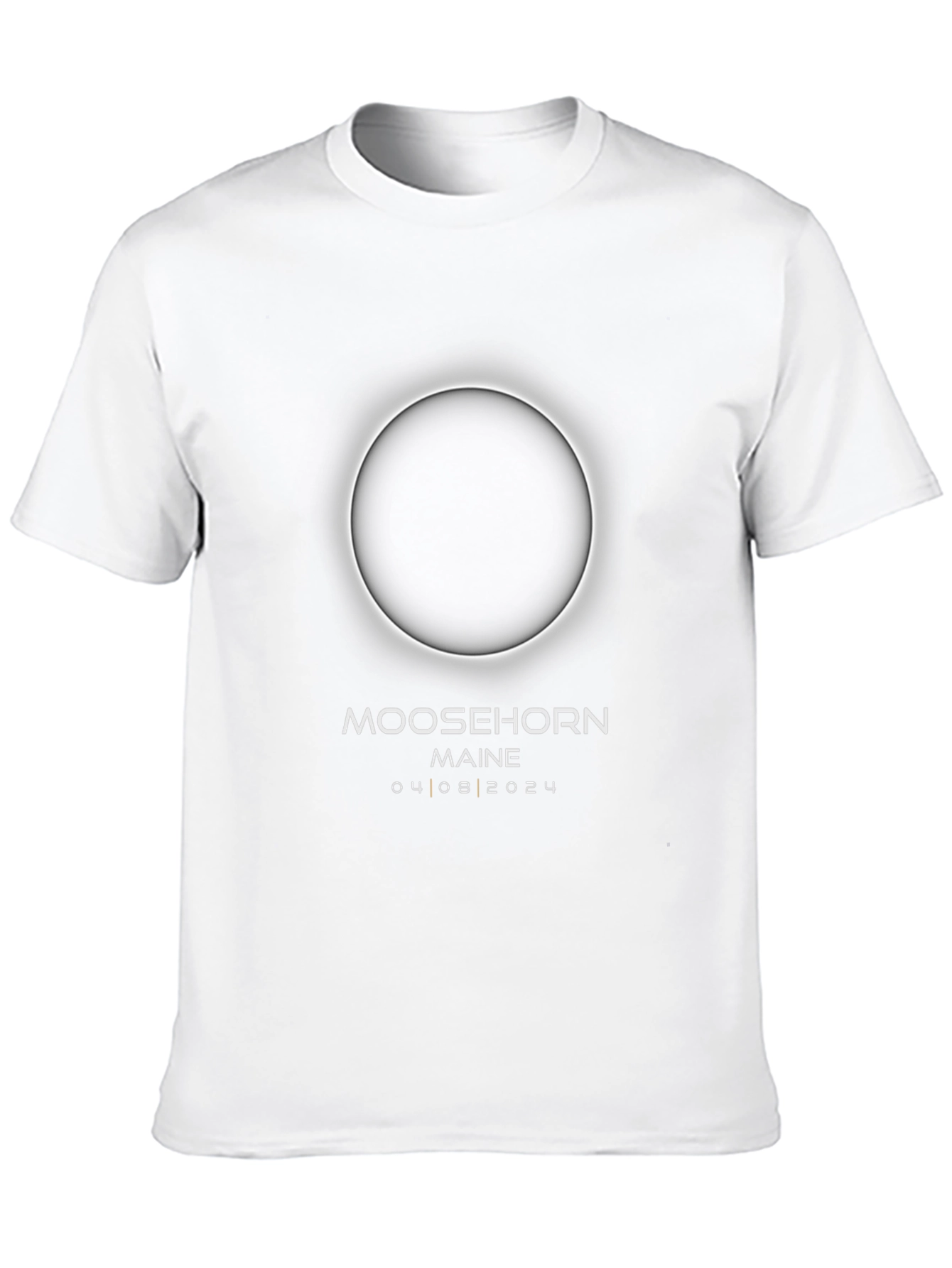 Moosehorn Maine Eclipse 2024 Black T-Shirt