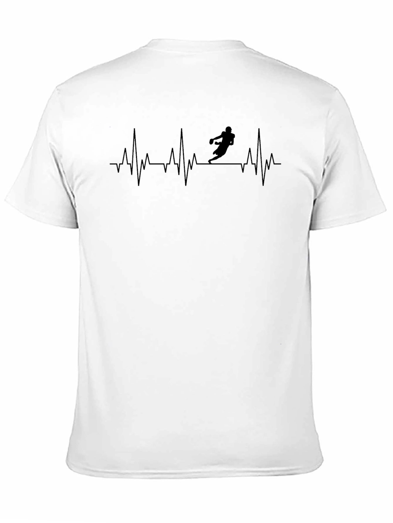 Football Heartbeat Graphic Tee - Stylish & Unique