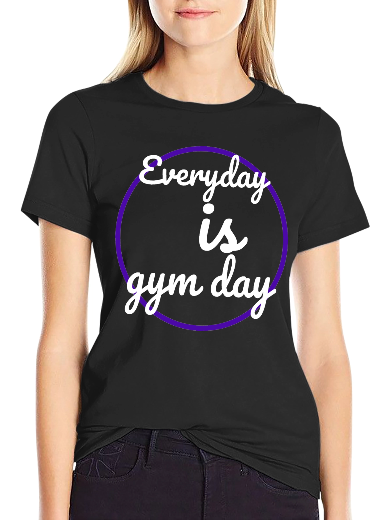 Everyday is Gym Day Black T-Shirt
