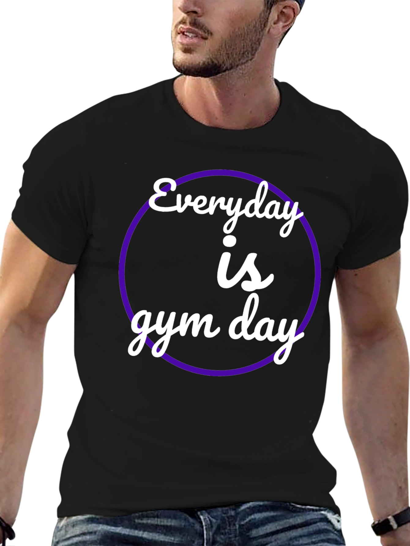 Everyday is Gym Day Black T-Shirt