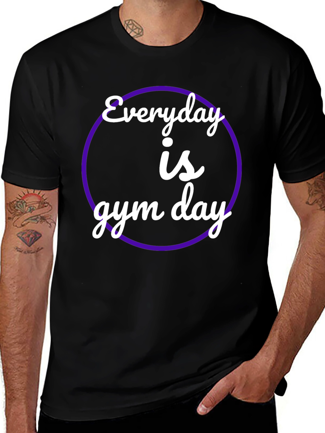 Everyday is Gym Day Black T-Shirt
