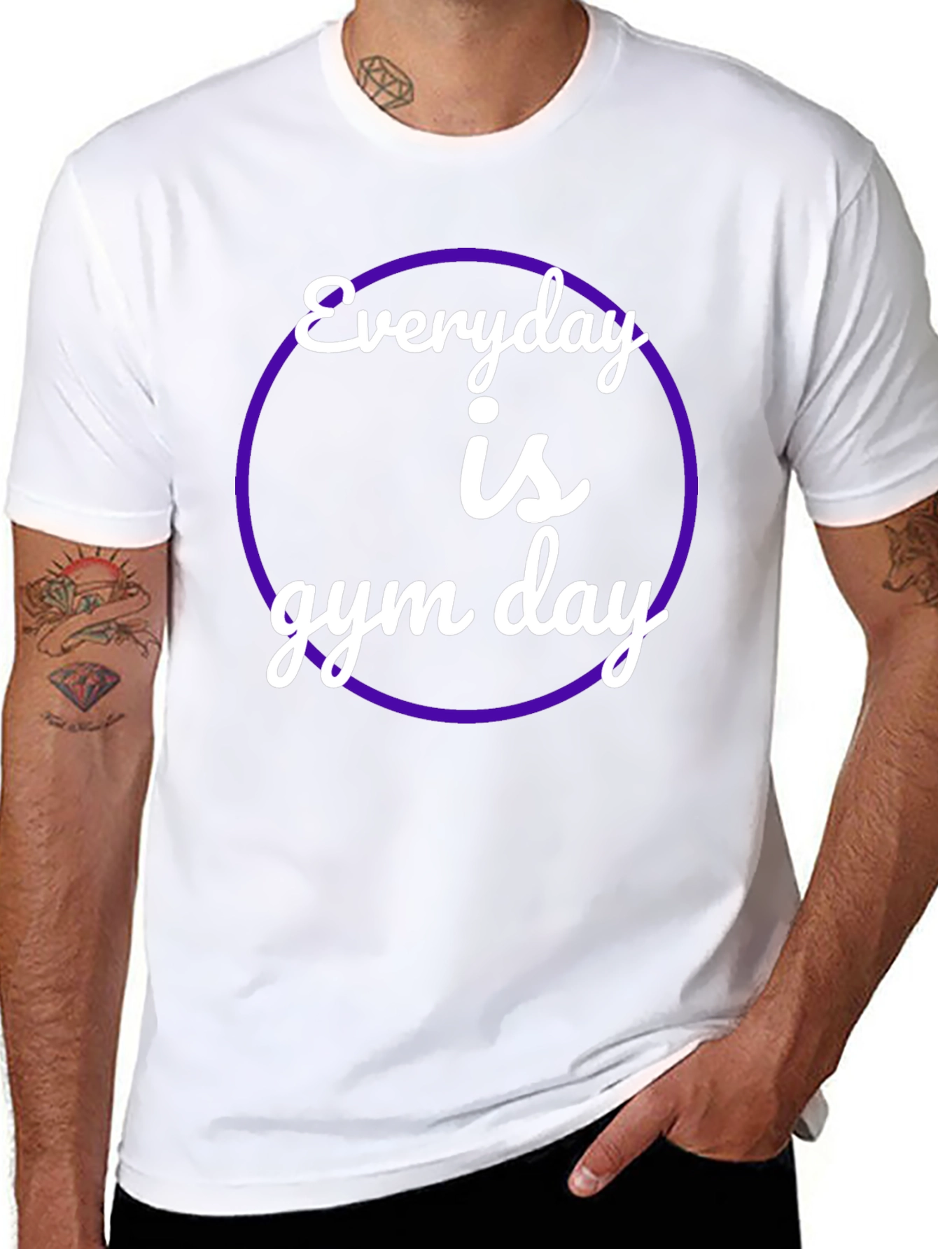 Everyday is Gym Day Black T-Shirt