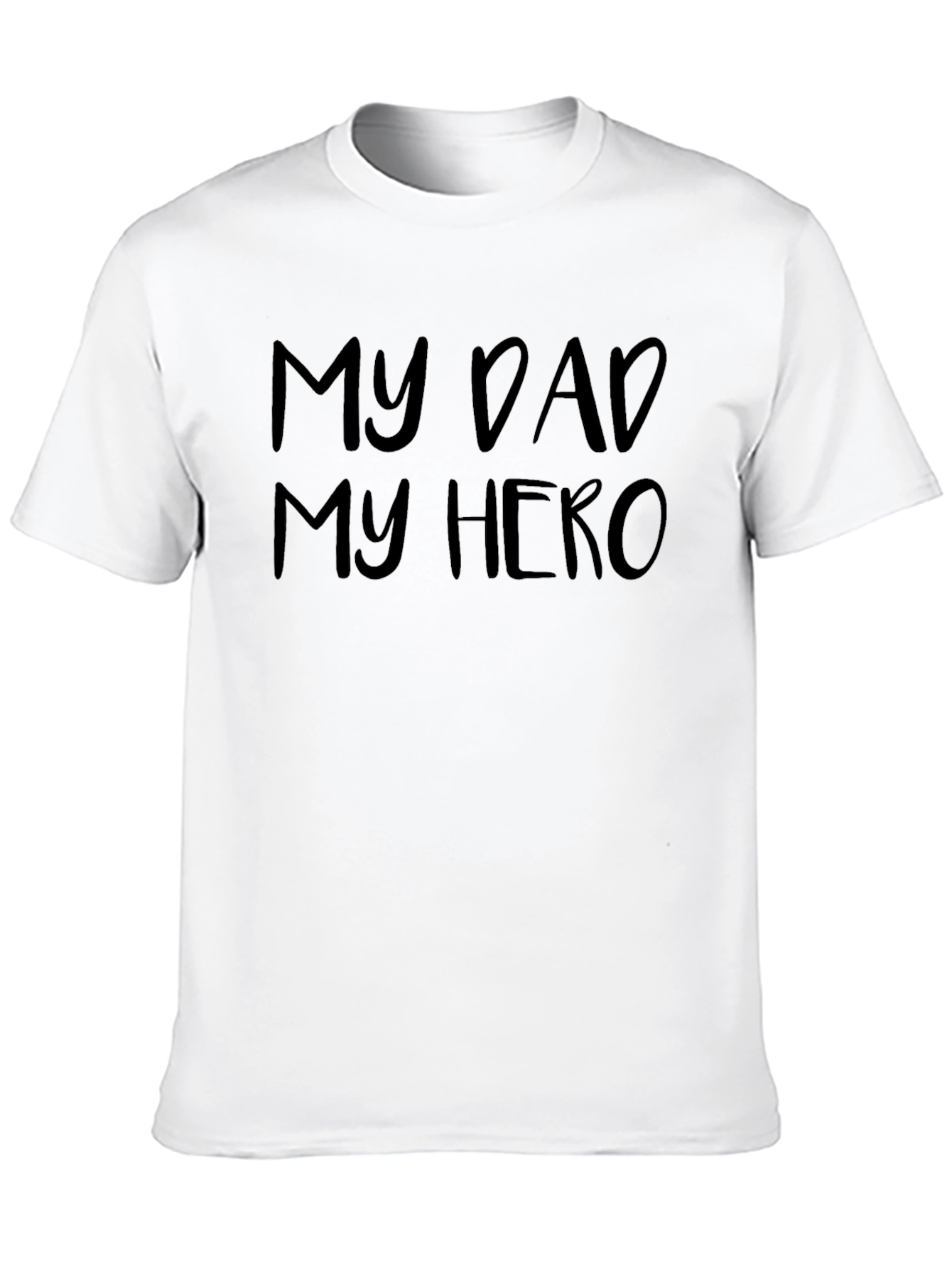 My Dad My Hero Black T-Shirt