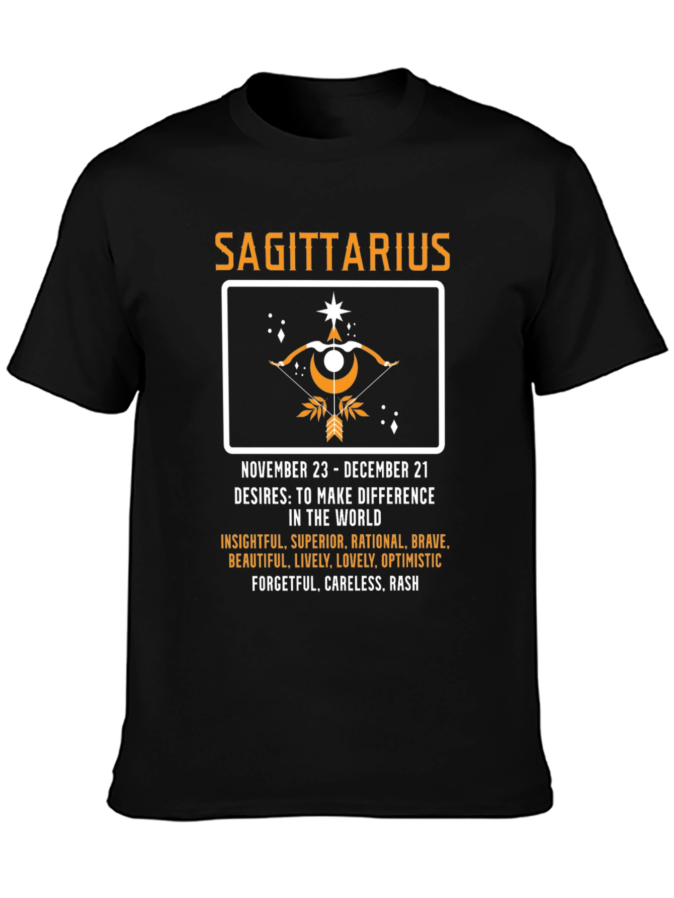 Sagittarius Zodiac T-Shirt - November/December Birthday Gift