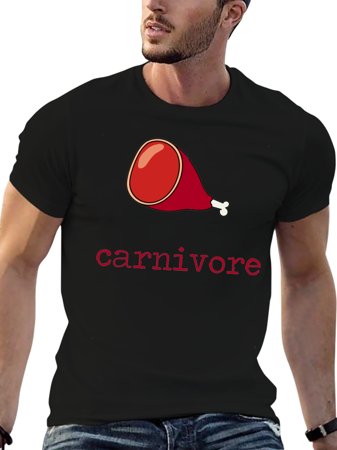 Carnivore Ham Graphic Tee - Meat Lovers T-Shirt