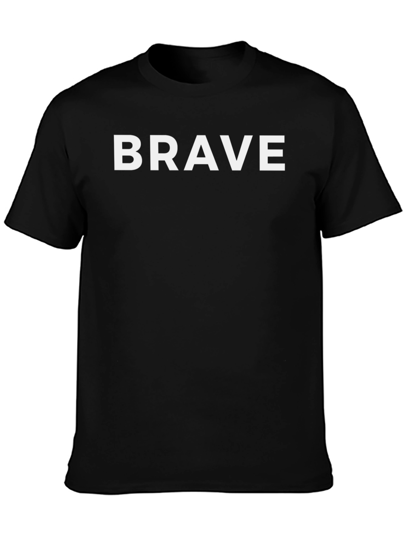 Brave Graphic Tee - Black Short Sleeve T-Shirt