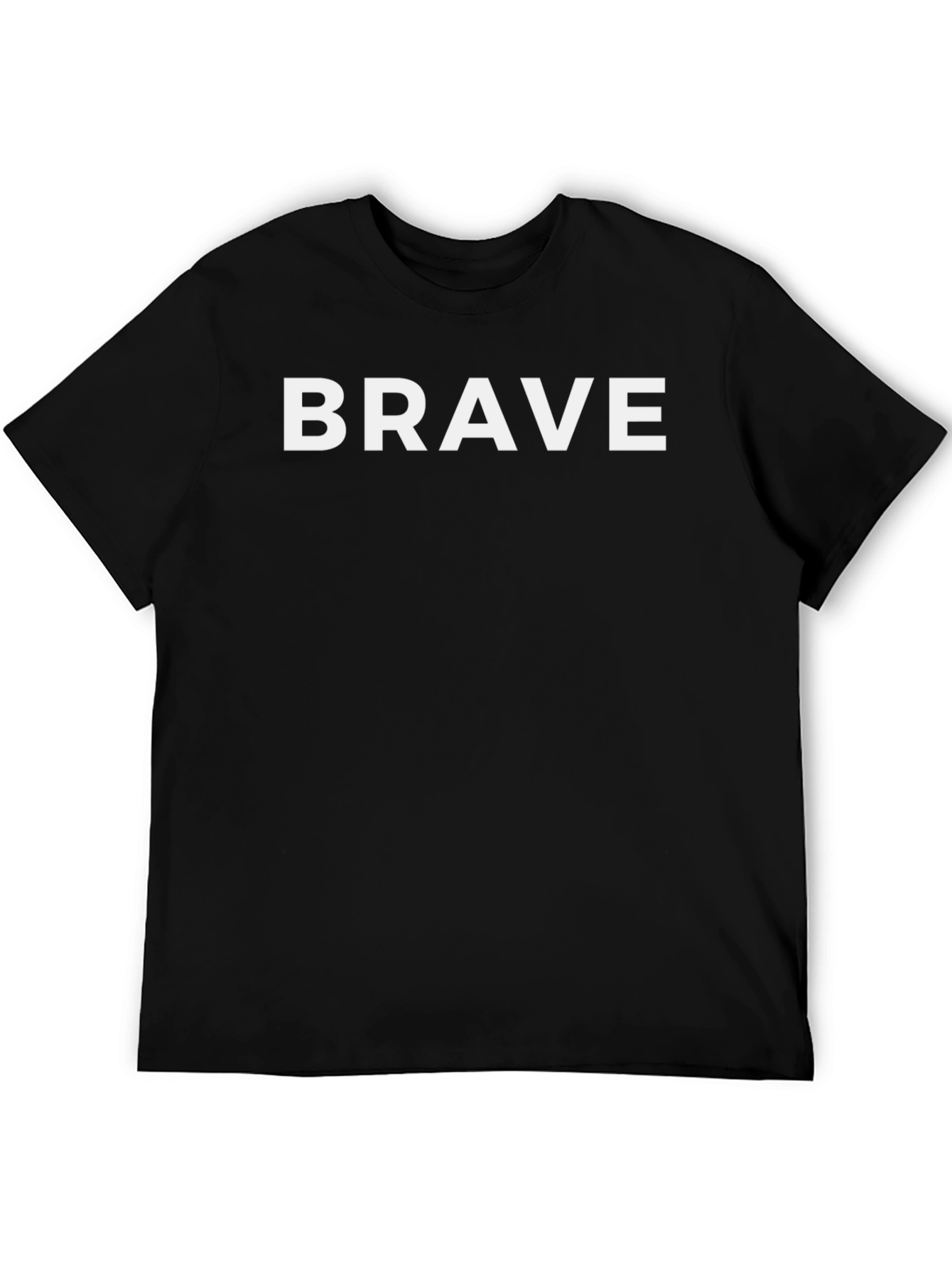 Brave Graphic Tee - Black Short Sleeve T-Shirt