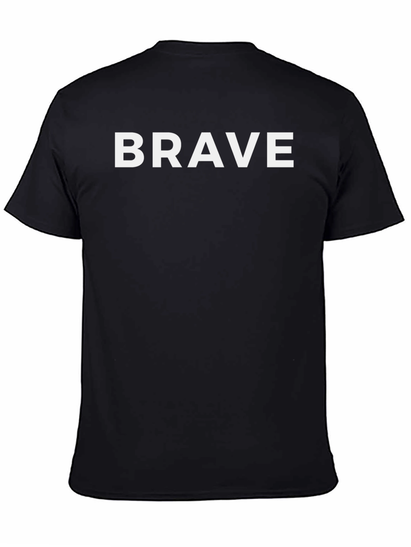 Brave Graphic Tee - Black Short Sleeve T-Shirt