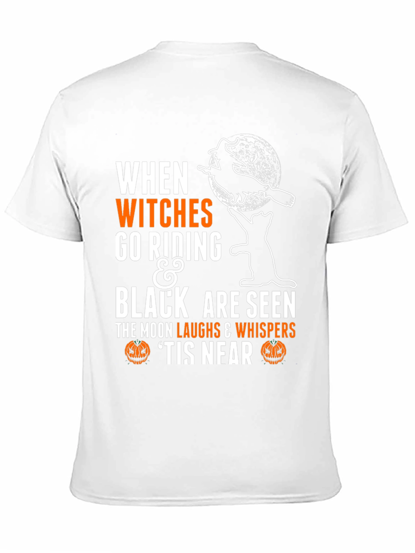 Halloween Witch & Cat T-Shirt - Spooky Season Apparel