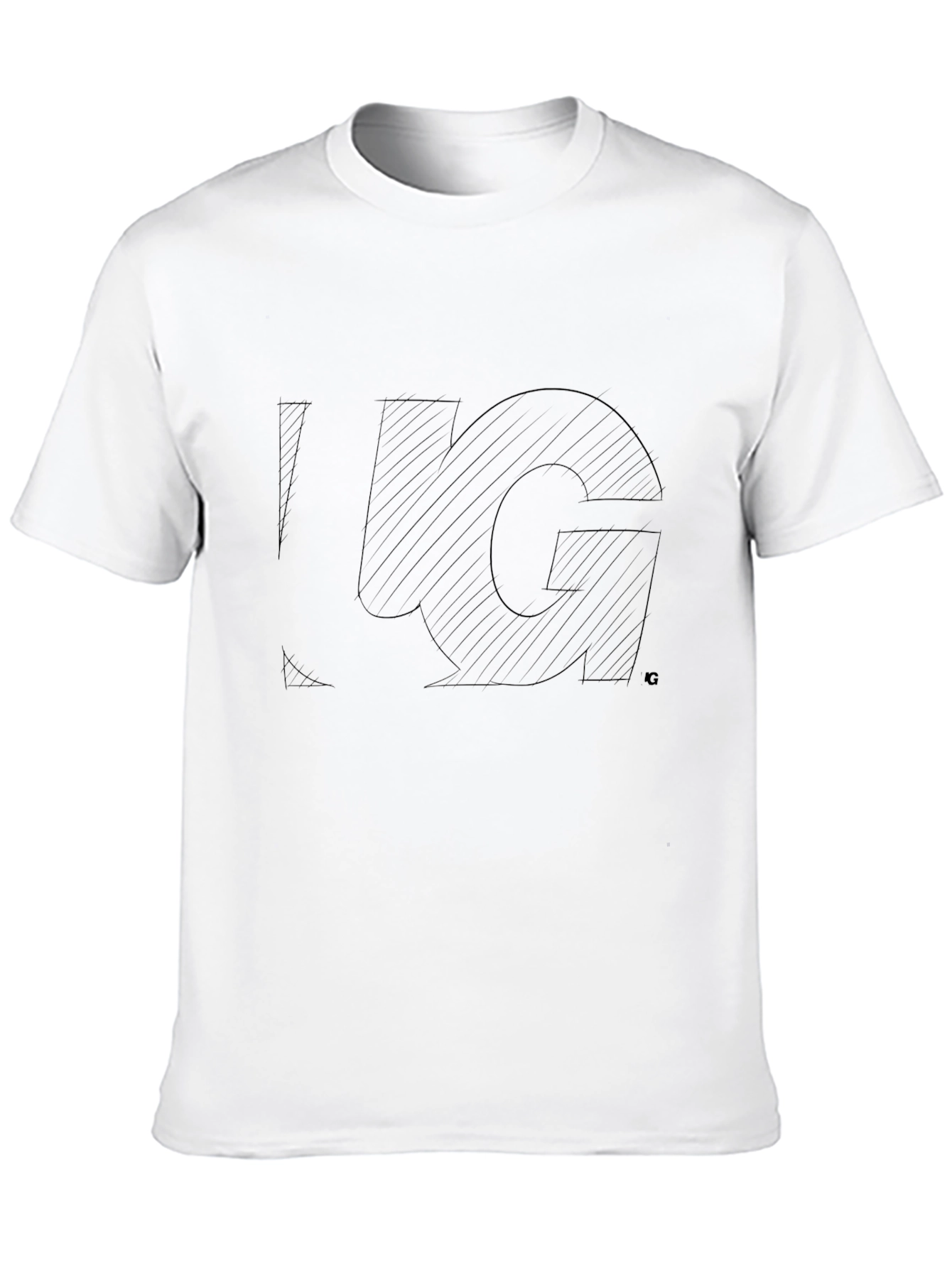Mens Black Graphic Tee - KG Design
