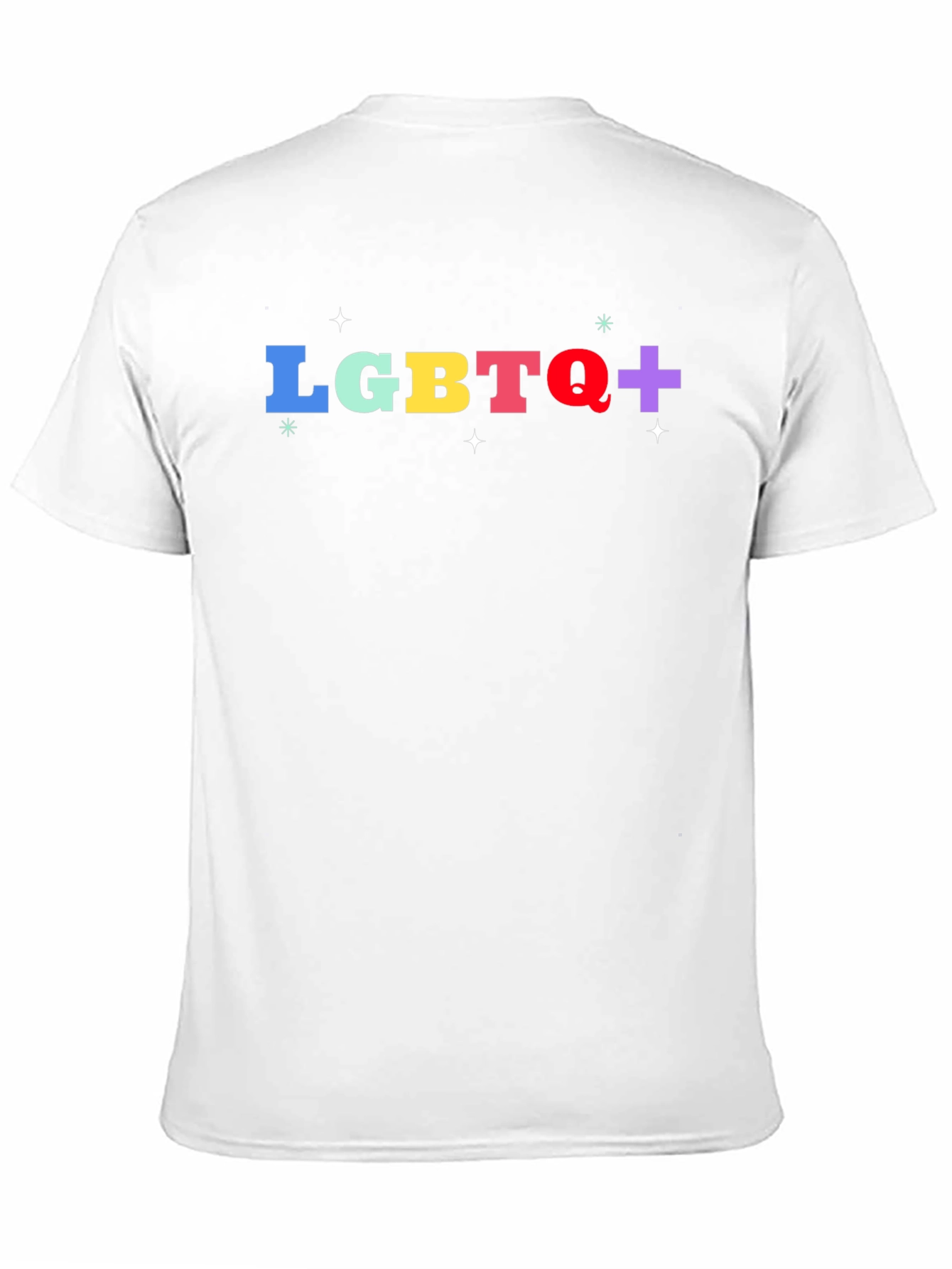 LGBTQ+ Pride T-Shirt - Black Cotton Blend