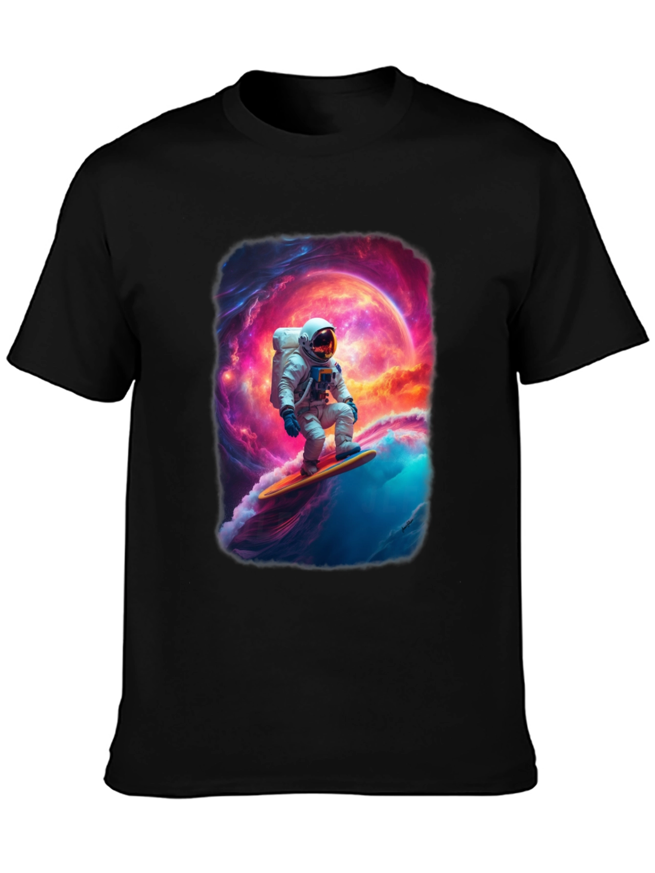 Astronaut Surfing Graphic T-Shirt