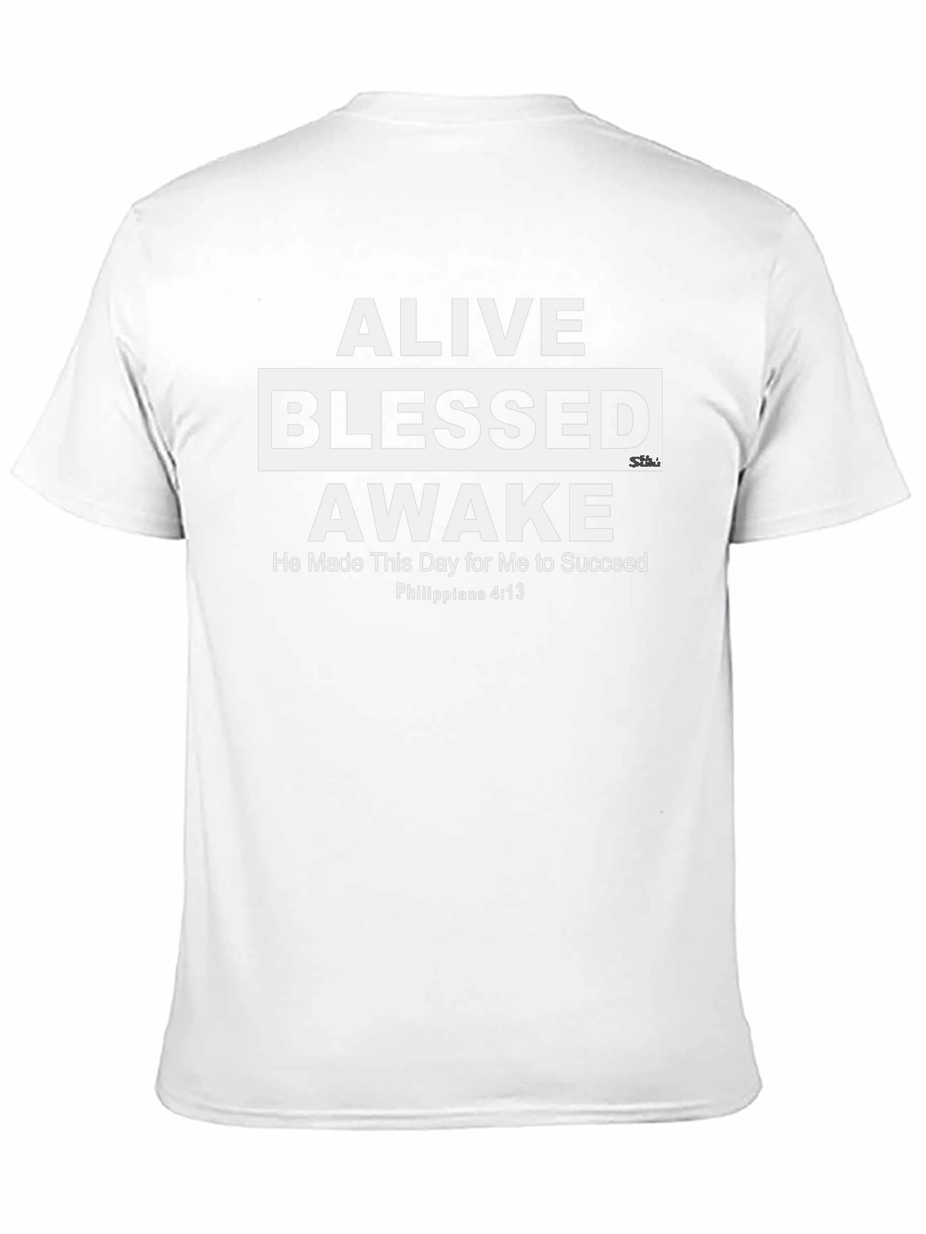 Alive Blessed Awake Inspirational Graphic Tee