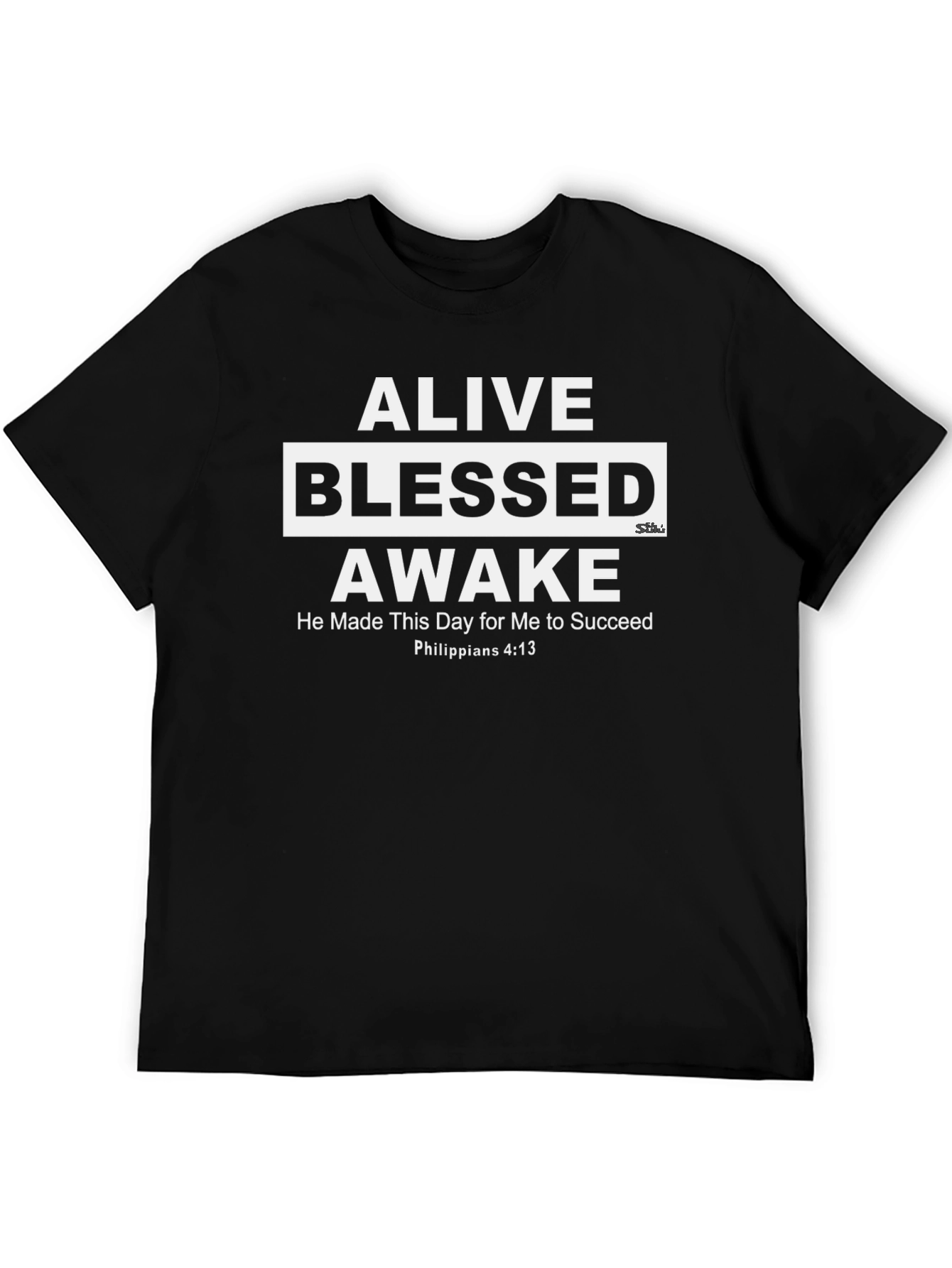 Alive Blessed Awake Inspirational Graphic Tee