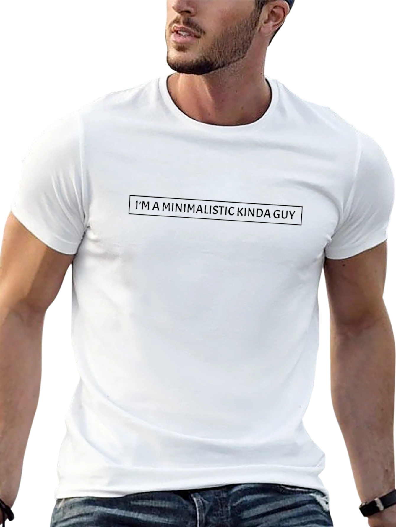 Minimalist Guy Black T-Shirt