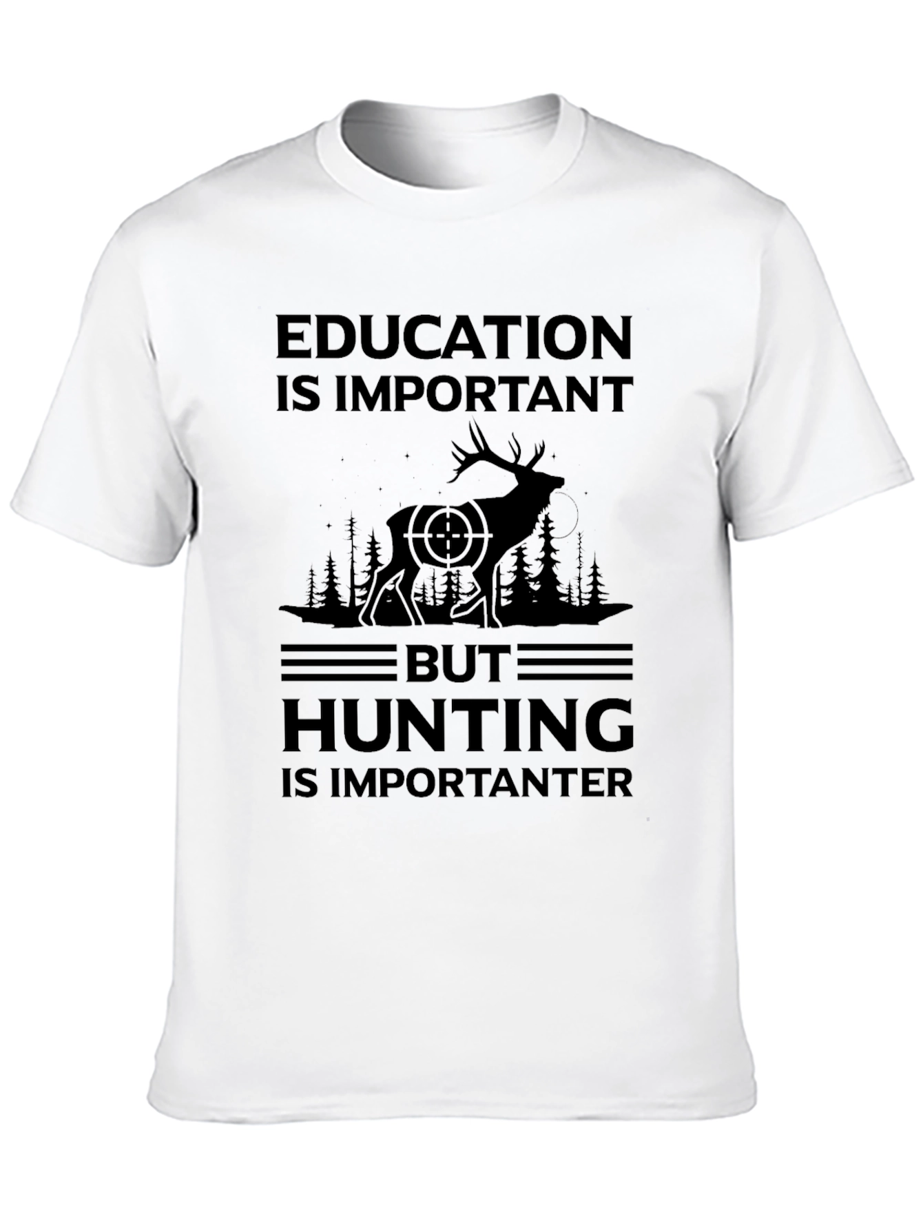 Education vs Hunting Graphic Tee