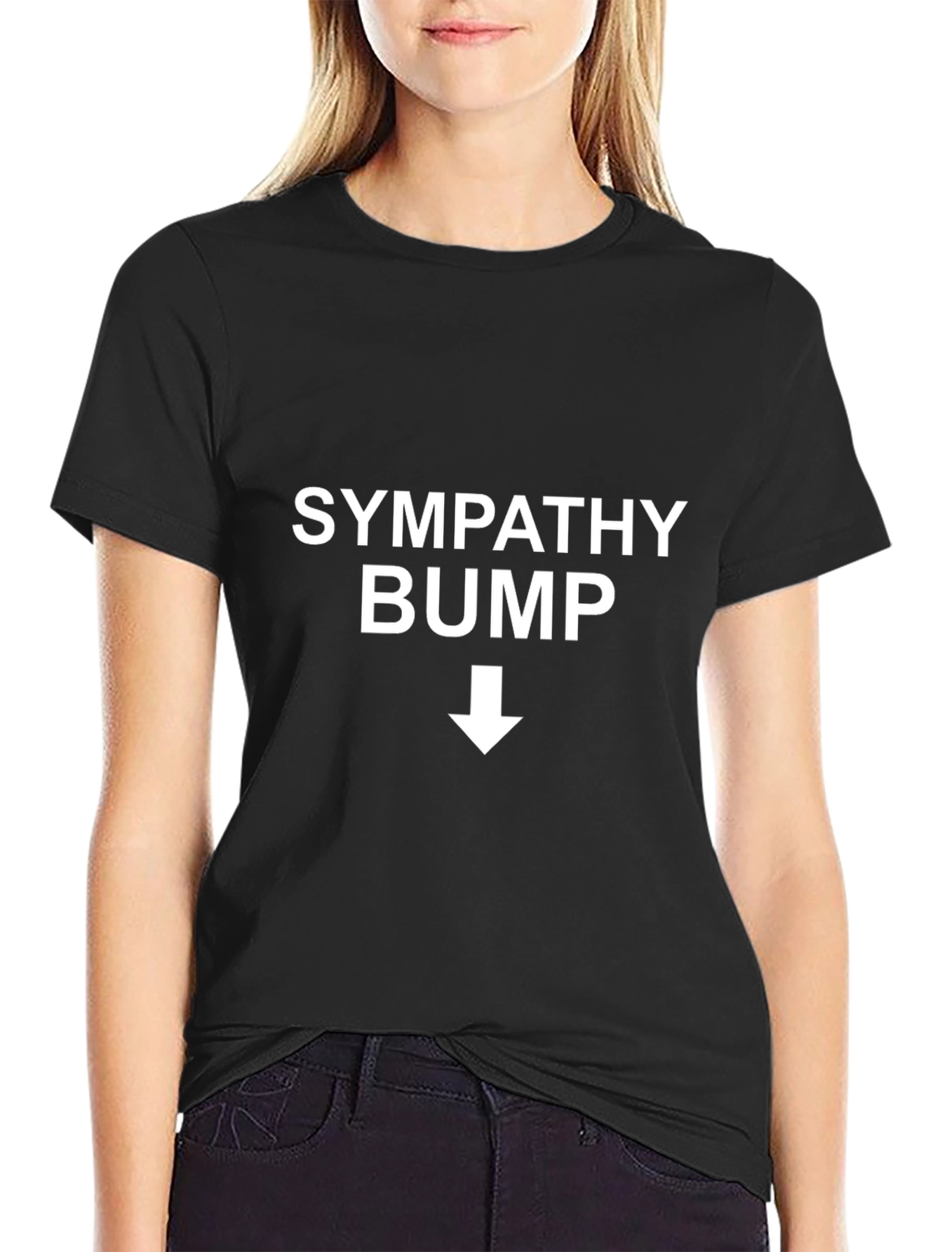 Sympathy Bump T-Shirt - Expecting Dad Funny Tee