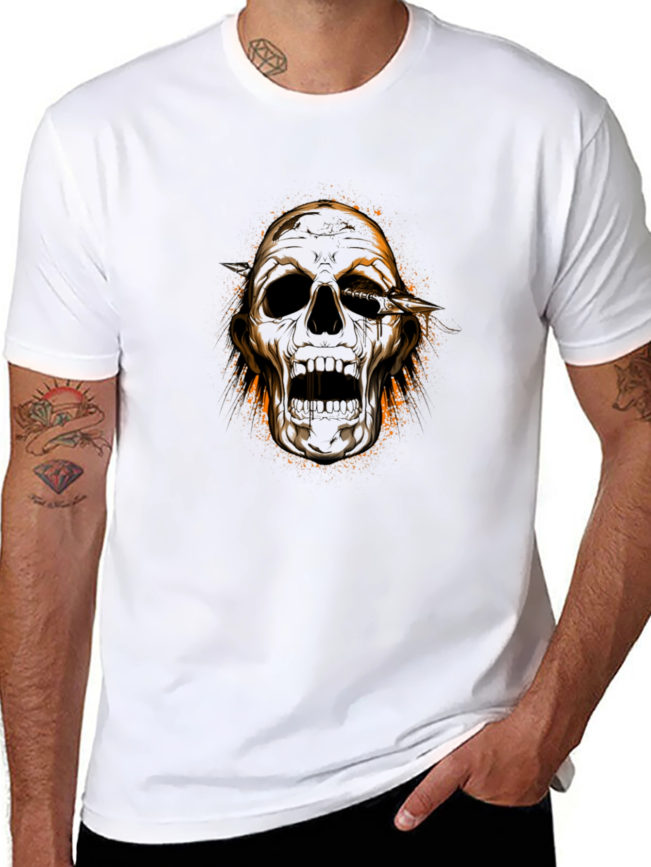 Skull Graphic T-Shirt - Dark & Edgy Design