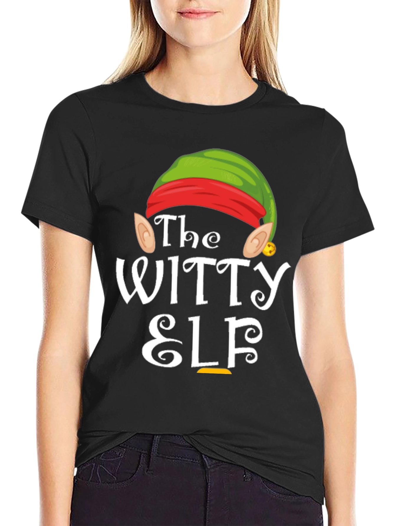 The Witty Elf Graphic Tee - Christmas Holiday T-Shirt