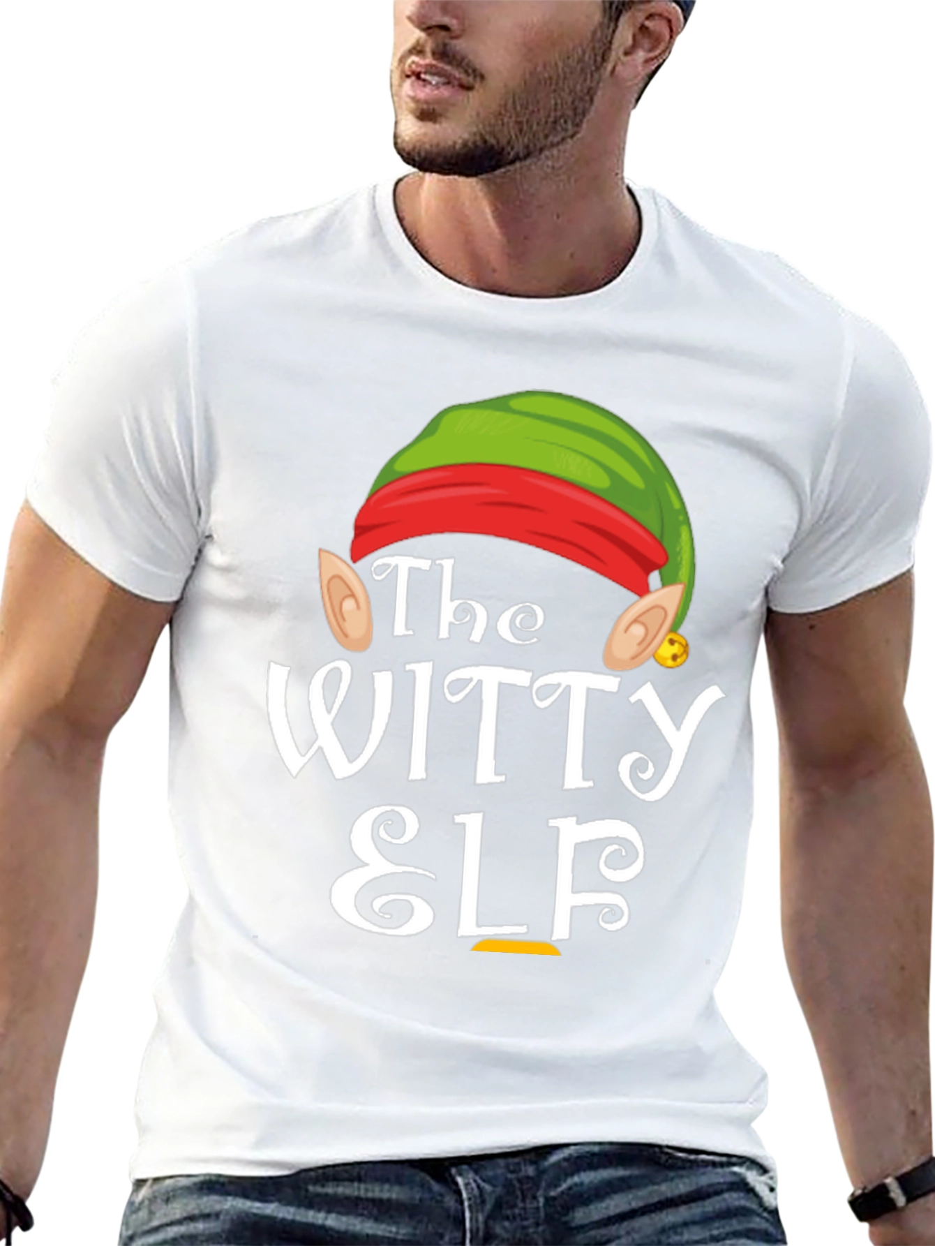 The Witty Elf Graphic Tee - Christmas Holiday T-Shirt