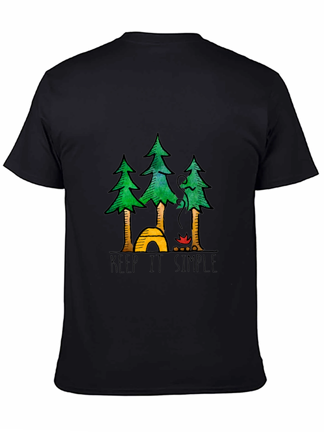 Keep It Simple Camping Graphic Tee