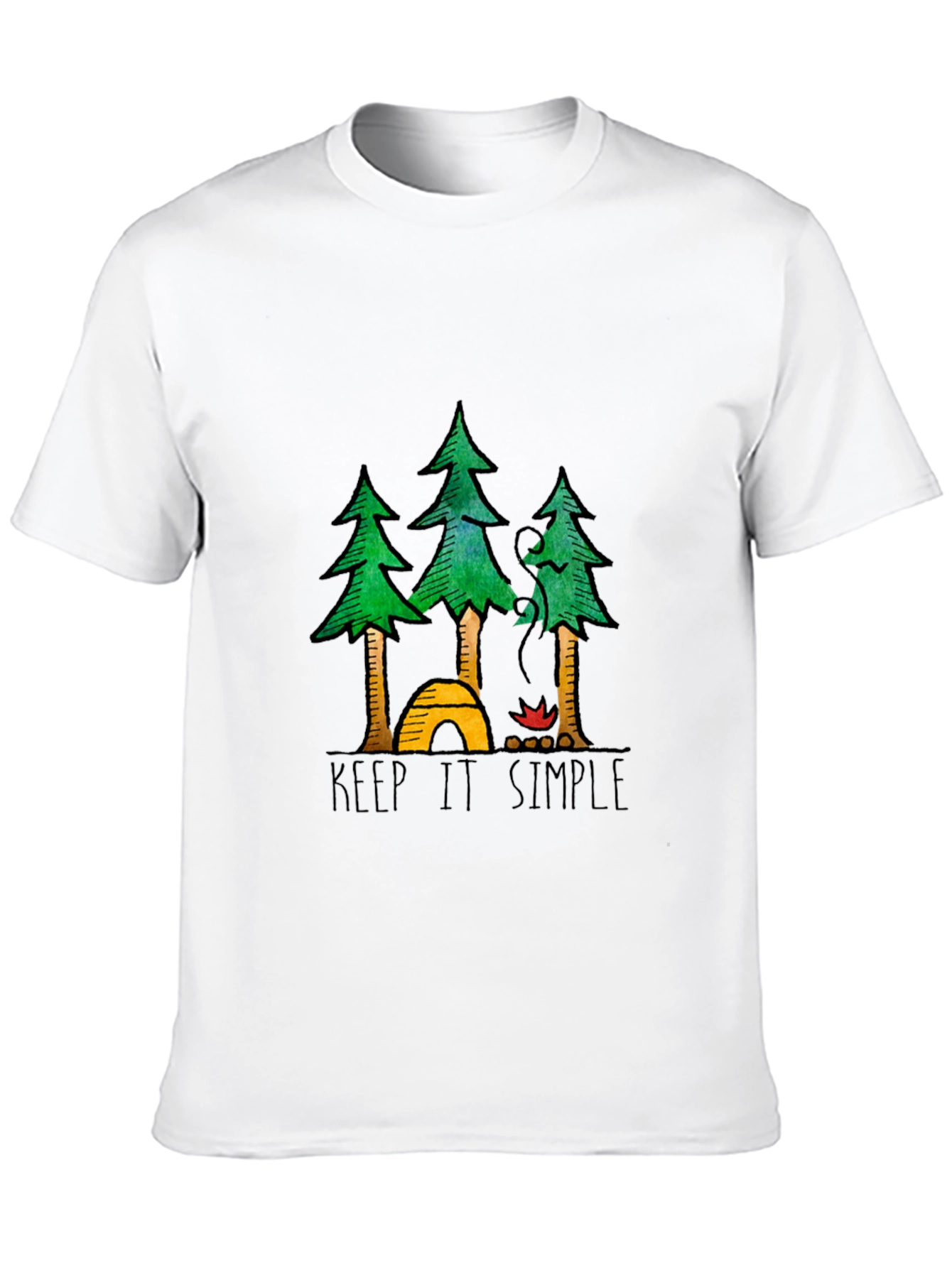 Keep It Simple Camping Graphic Tee