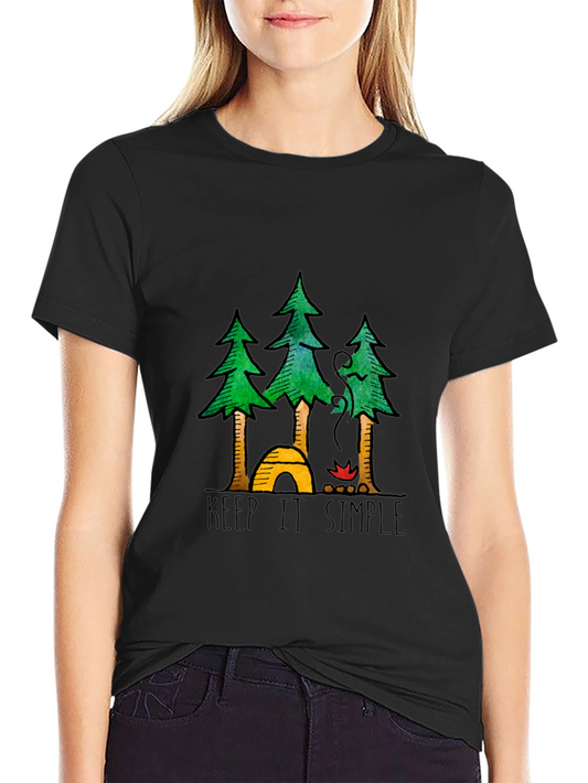 Keep It Simple Camping Graphic Tee