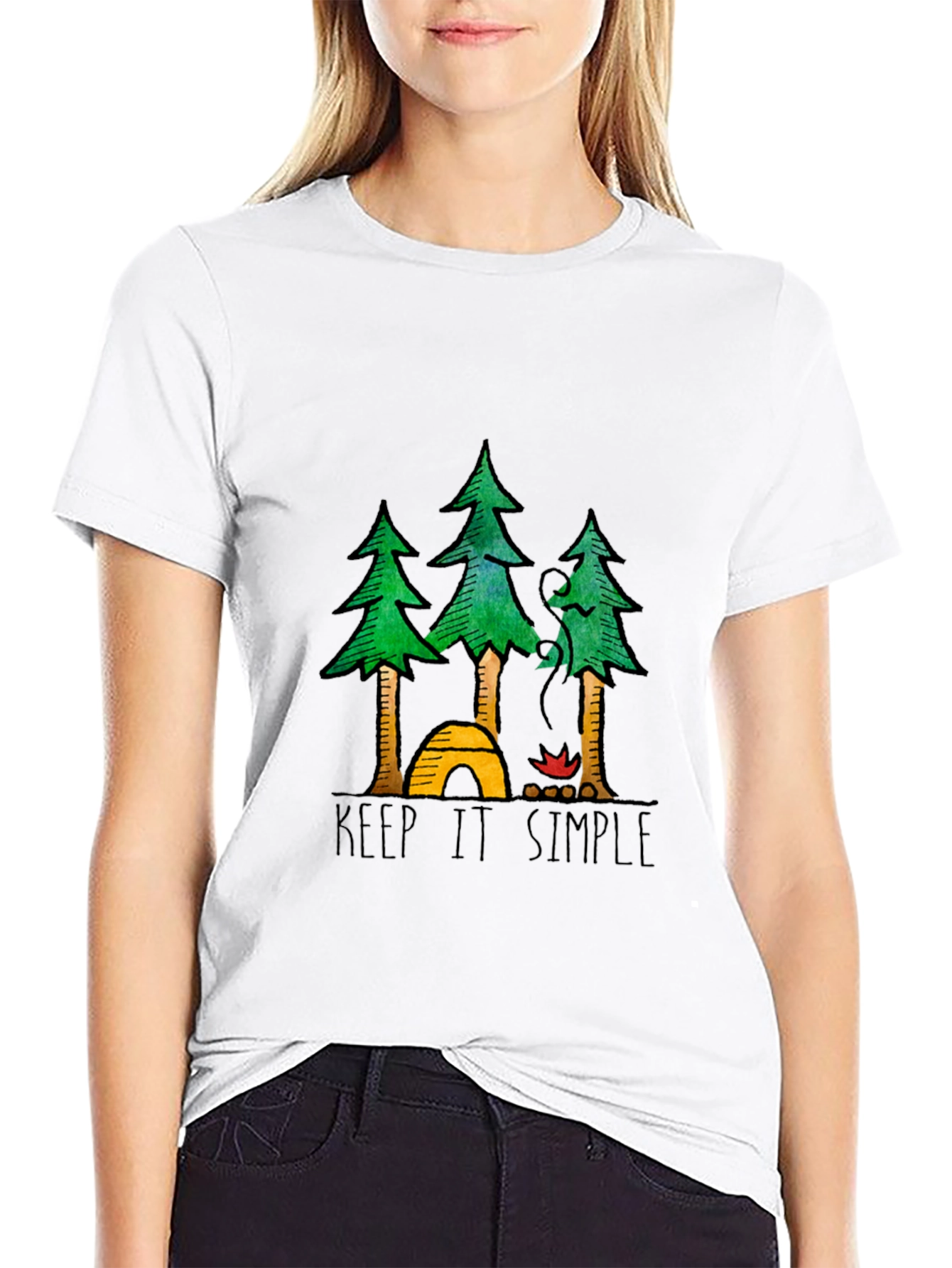 Keep It Simple Camping Graphic Tee