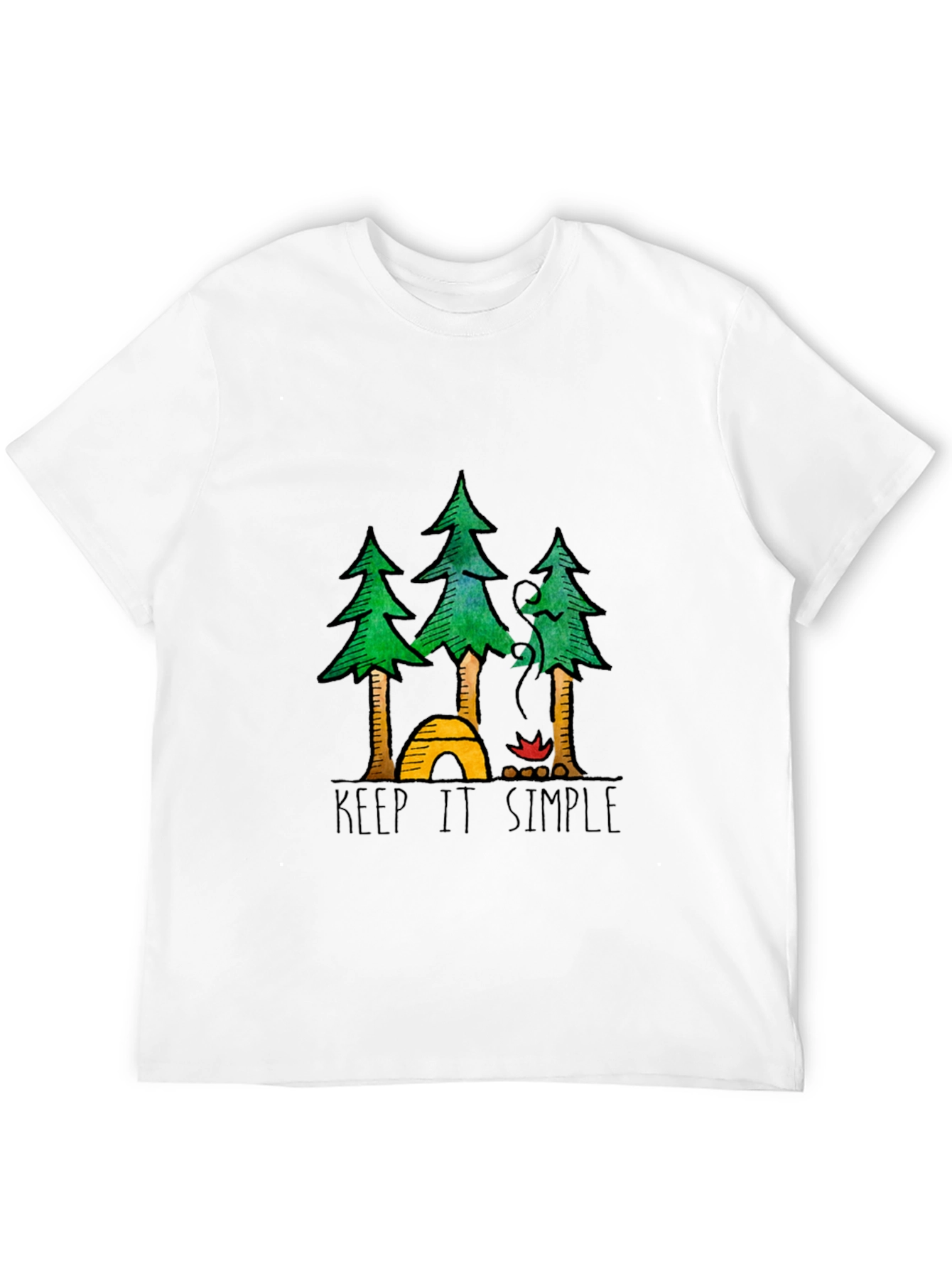 Keep It Simple Camping Graphic Tee