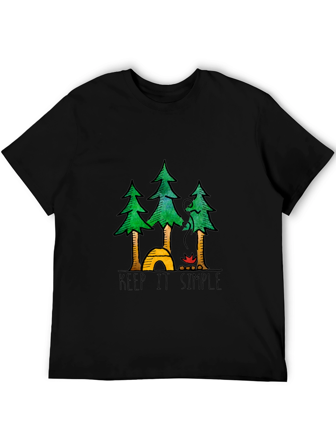 Keep It Simple Camping Graphic Tee