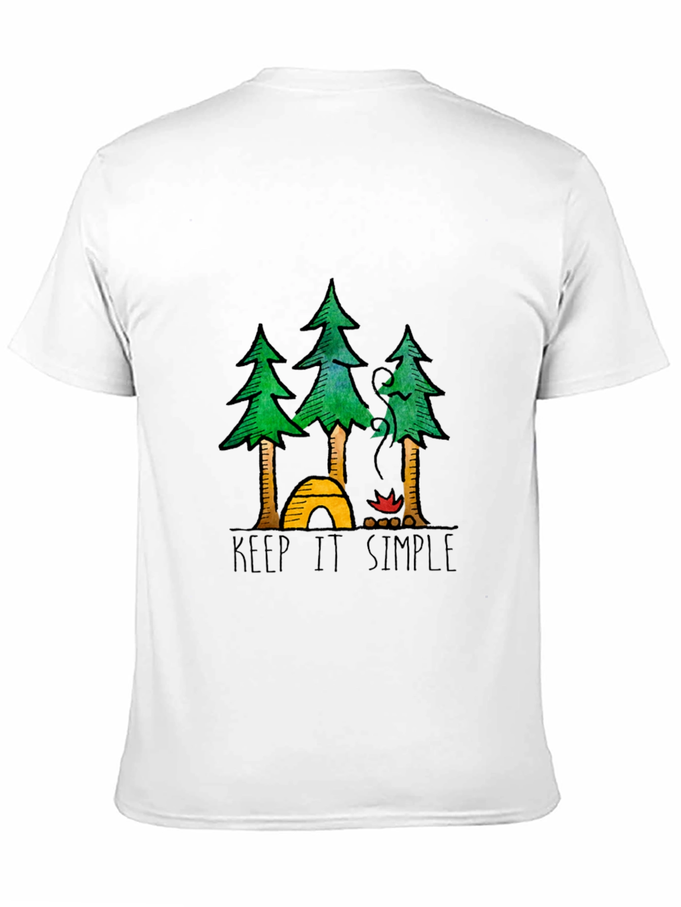 Keep It Simple Camping Graphic Tee