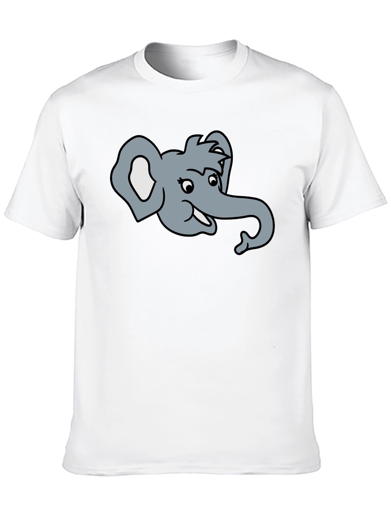 Elephant Cartoon Graphic T-Shirt