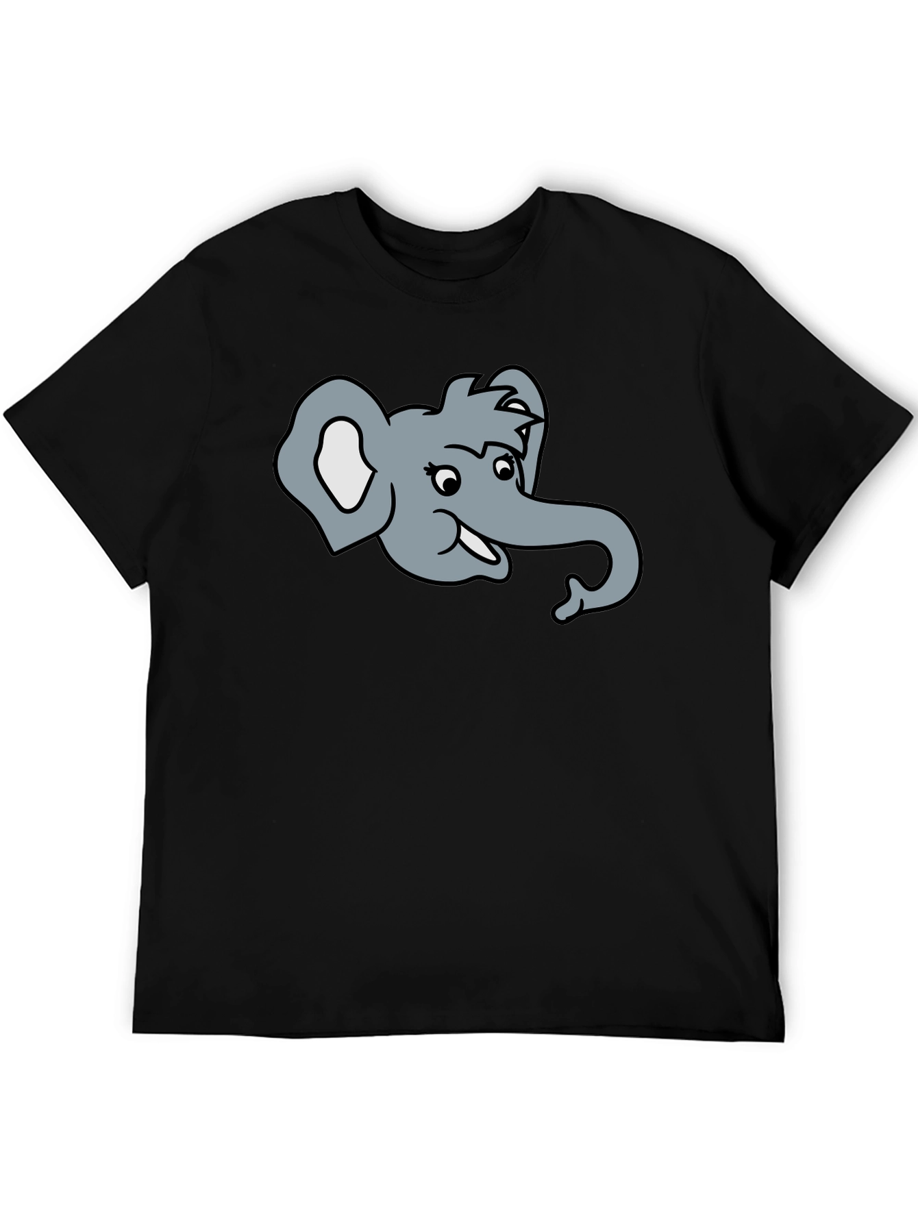 Elephant Cartoon Graphic T-Shirt
