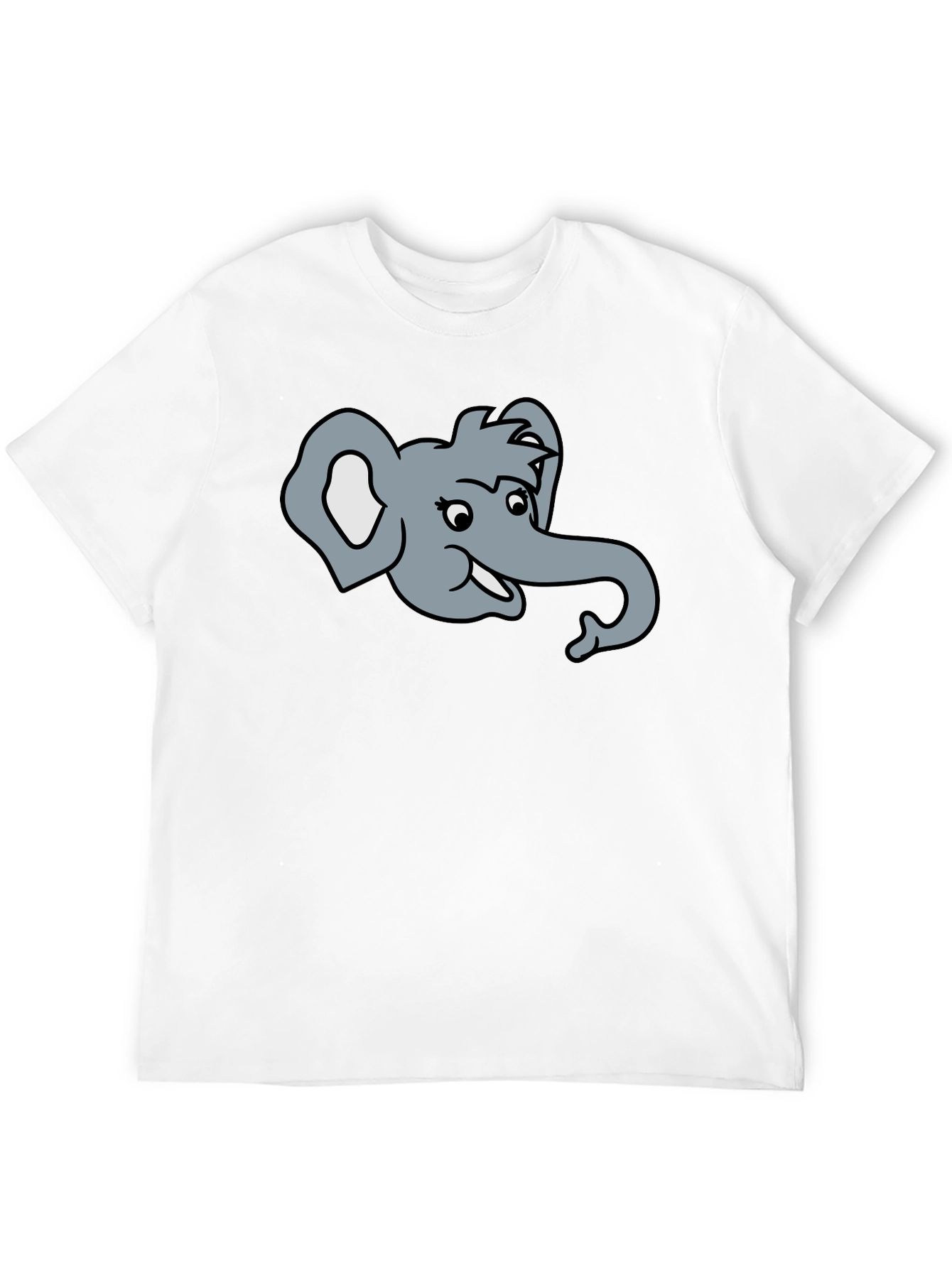 Elephant Cartoon Graphic T-Shirt