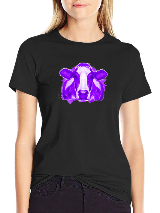 Cow Graphic Tee - Modern Artistic Design