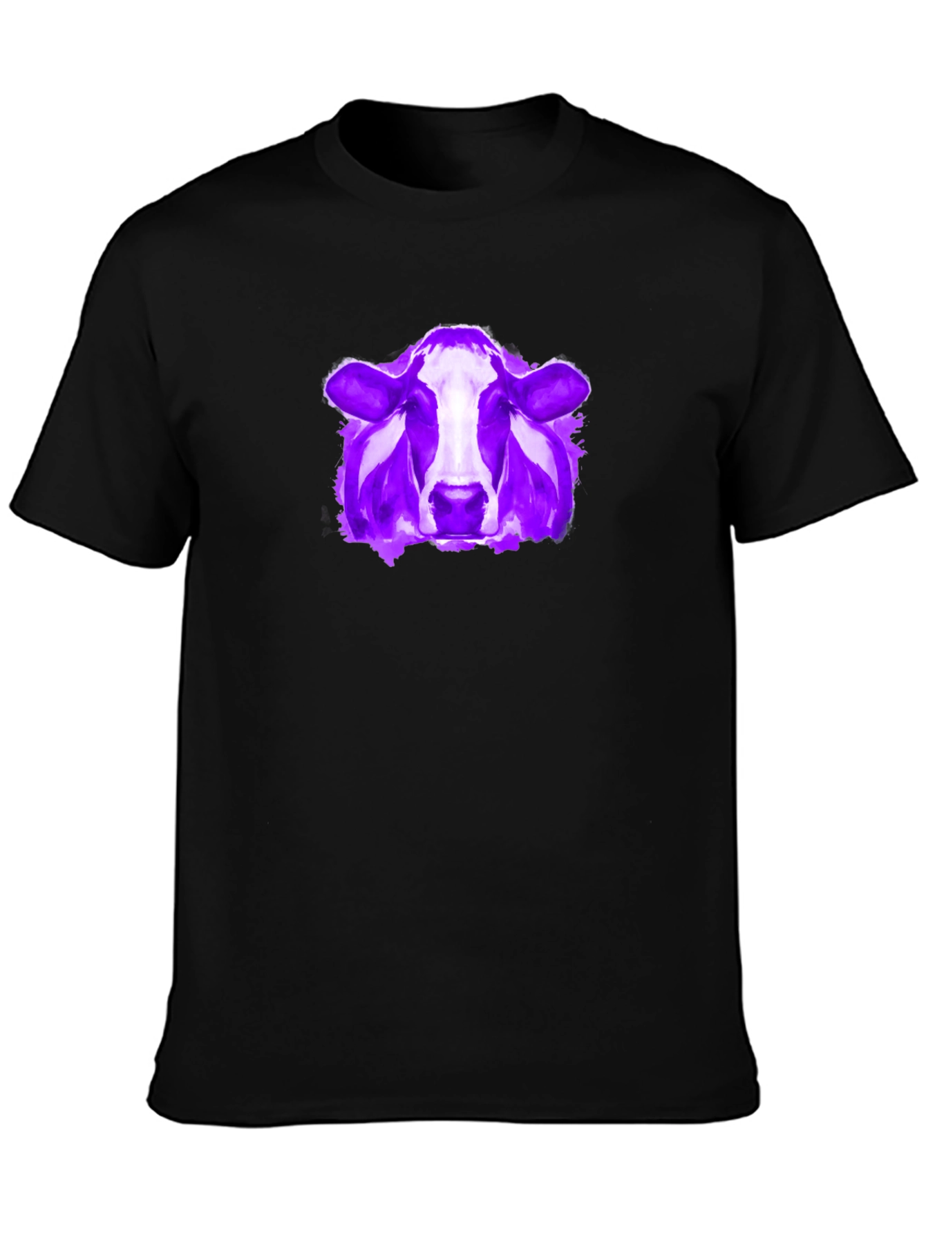Cow Graphic Tee - Modern Artistic Design