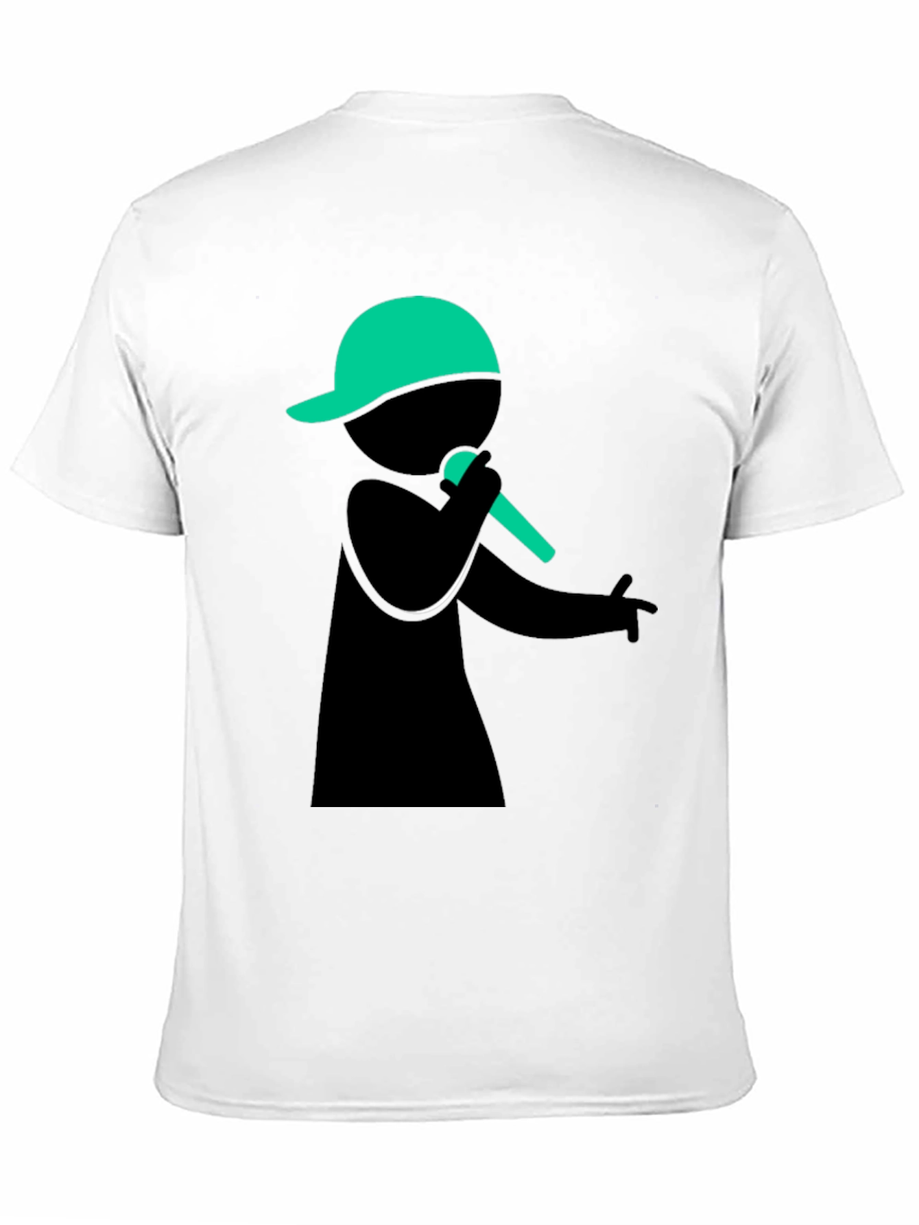 Cool Rapper Graphic T-Shirt - Black