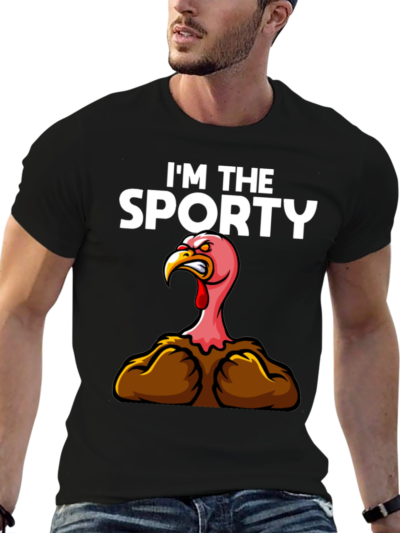 Im The Sporty Turkey Graphic T-Shirt