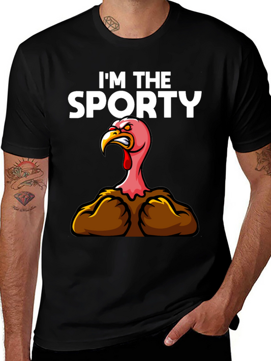 Im The Sporty Turkey Graphic T-Shirt
