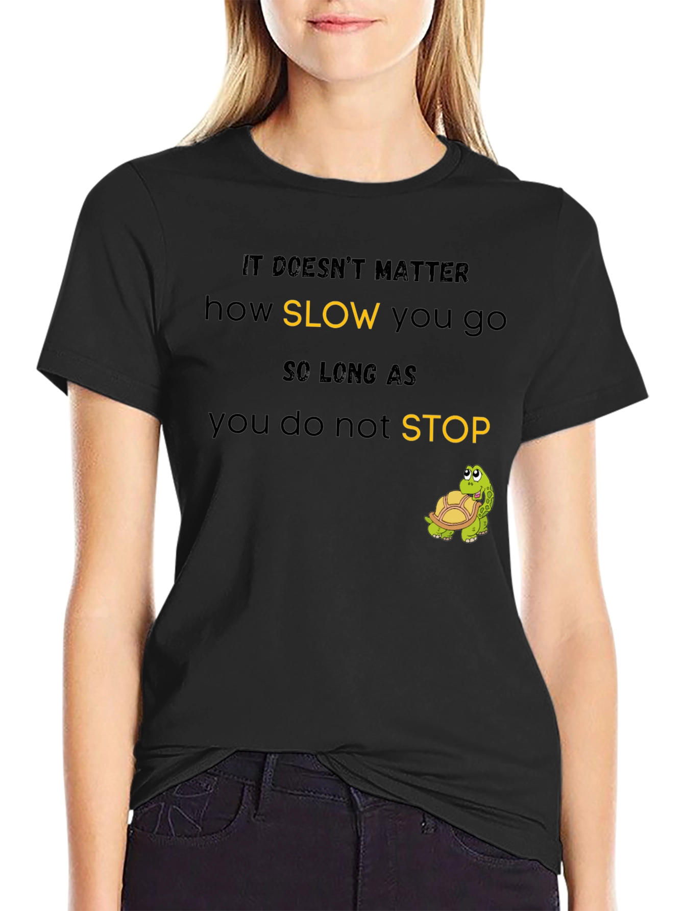 Inspirational Turtle Tee: Slow & Steady Wins