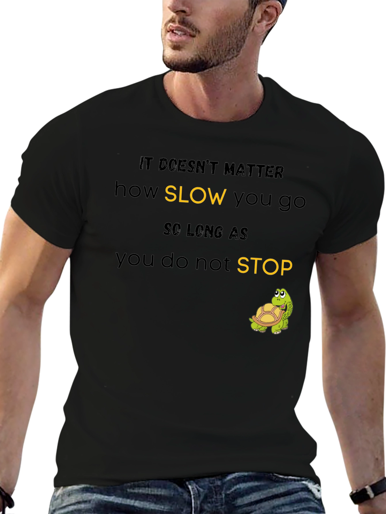 Inspirational Turtle Tee: Slow & Steady Wins