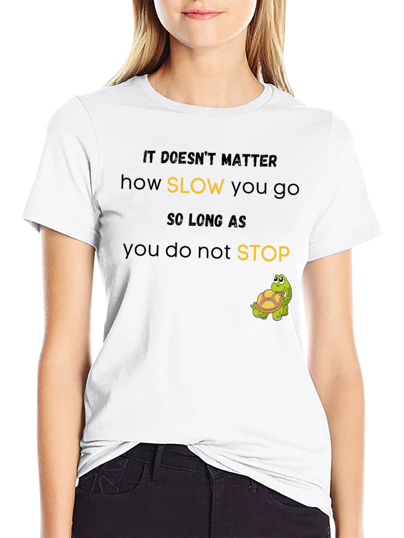 Inspirational Turtle Tee: Slow & Steady Wins