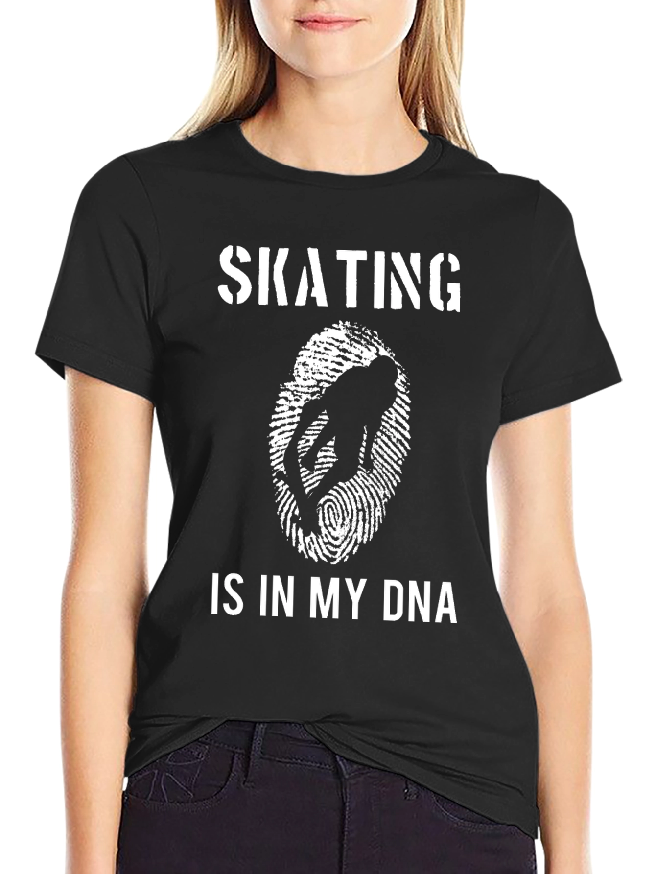 Skating DNA Graphic T-Shirt - Black