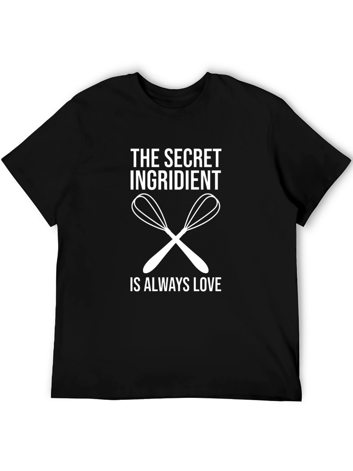Secret Ingredient Love T-Shirt - Baking Whisk Design