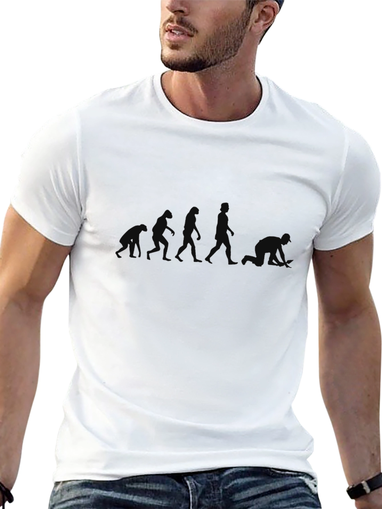 Evolution T-Shirt - Funny Graphic Tee for Men