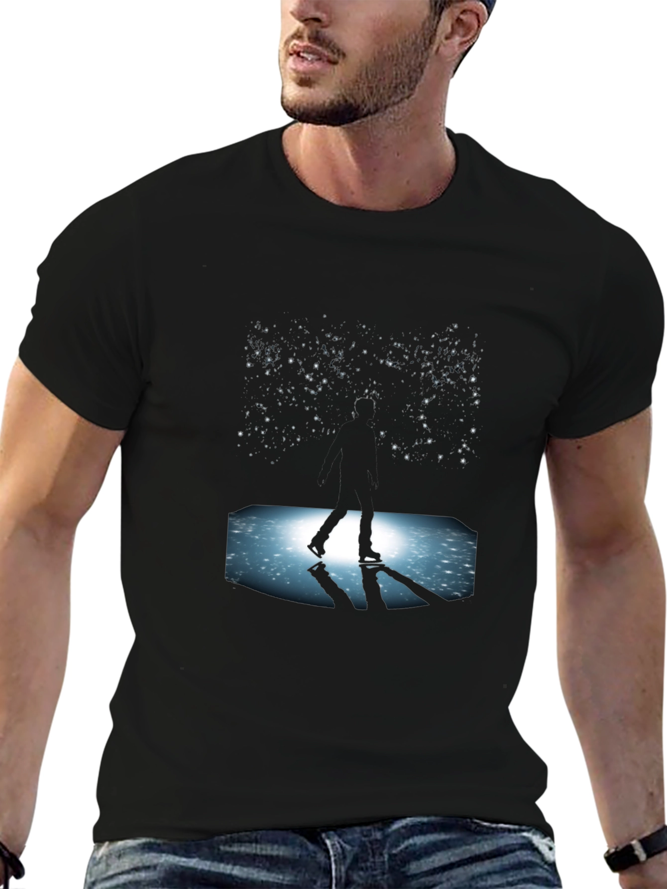 Skating Under the Stars Graphic Tee