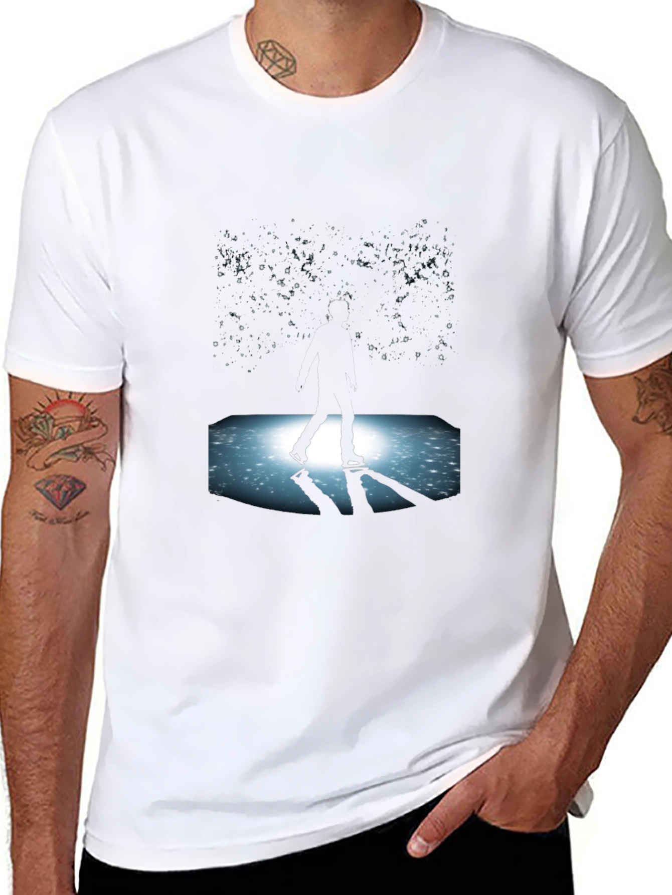Skating Under the Stars Graphic Tee
