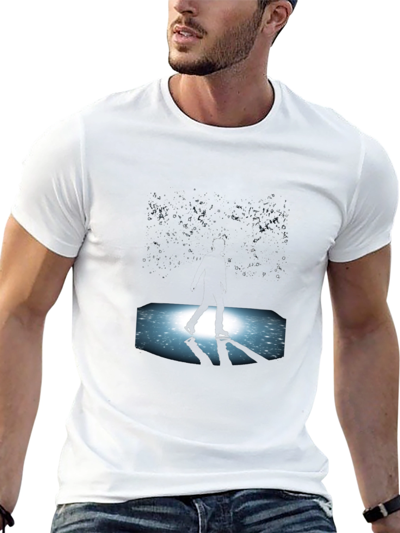 Skating Under the Stars Graphic Tee